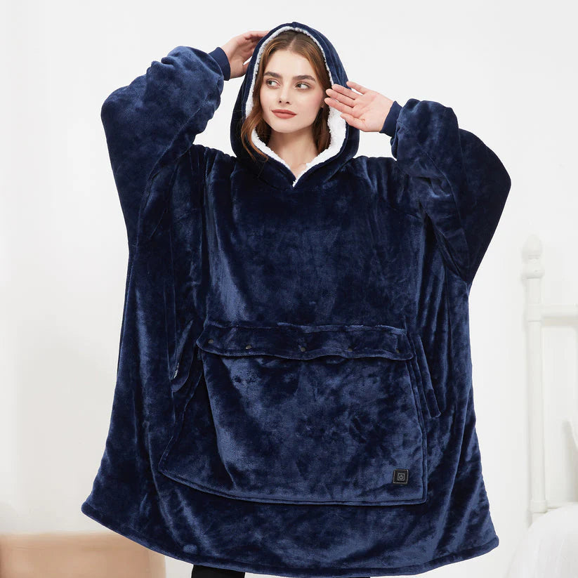 Heated Hoodie Blanket – Wearable Warmth for Cozy Season