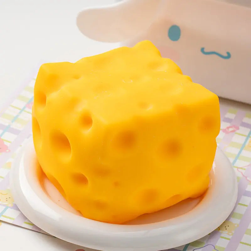 Hot Fruit Stress Ball Crunchy Squeeze Ball Squishy Cheese Peanut Soft Block Feel Fidget Toy ASMR Sensory Anti Stress Ball Adults