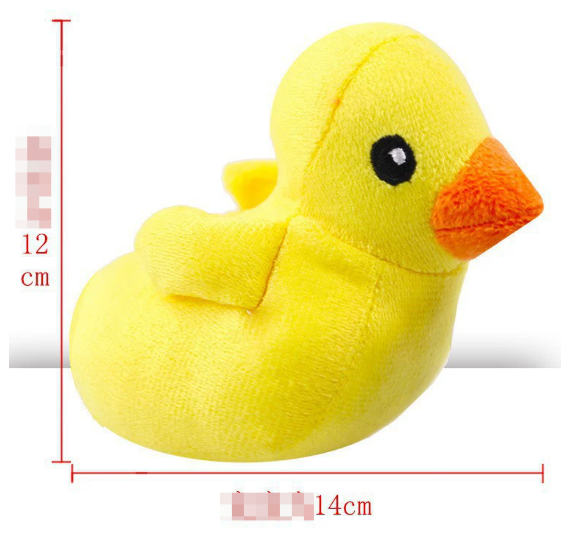 Squeaky Duck Dog & Cat Toy – Calming Plush Chew Toy for Pets