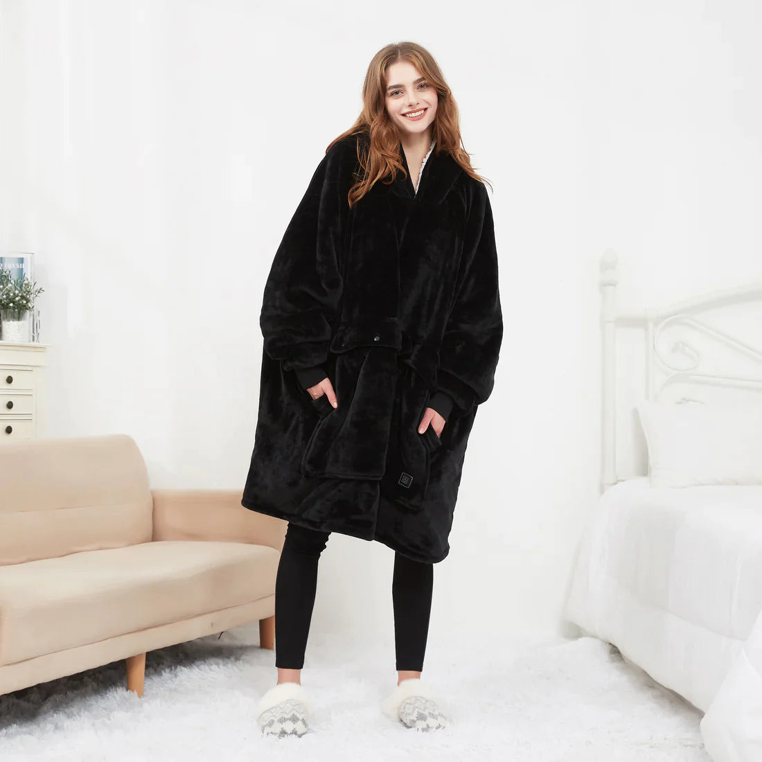 Heated Hoodie Blanket – Wearable Warmth for Cozy Season