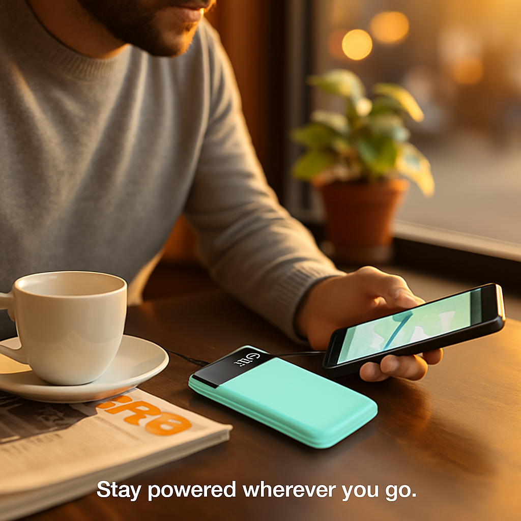 Power Bank Portable Slim Charger Dual USB Output